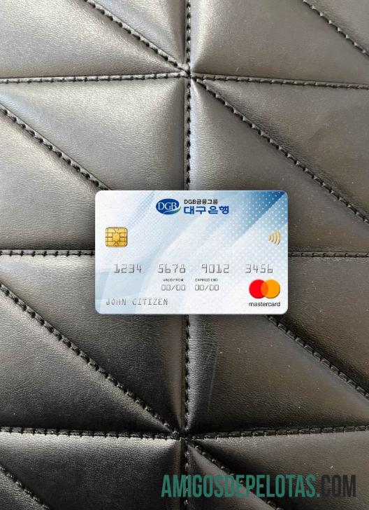 Coreia do Sul Daegu Bank Mastercard Photolook Front amostra